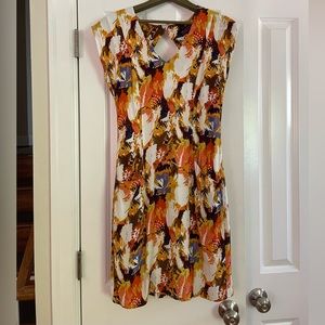 Anthropologie floral print dress